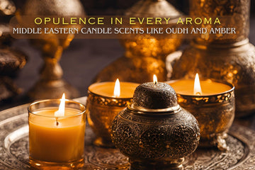 Middle eastern scented candle and it's scents like oudh and amber