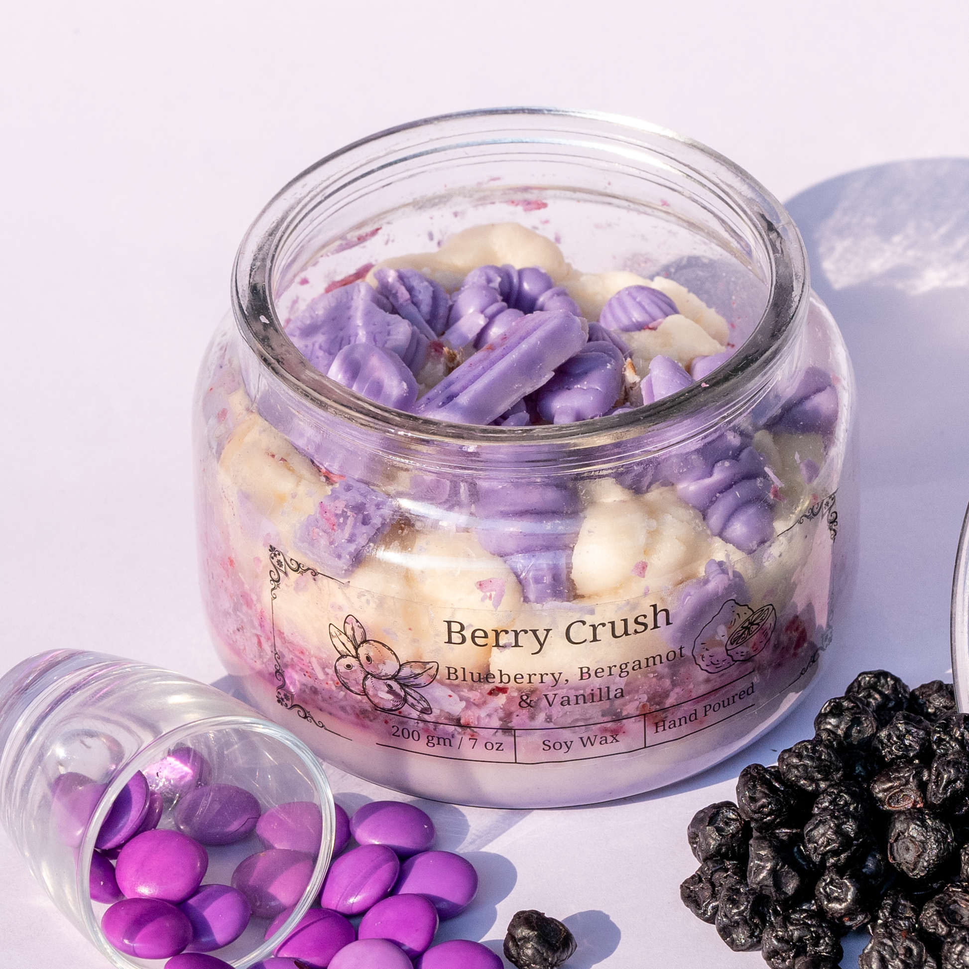berry scented candle soy wax