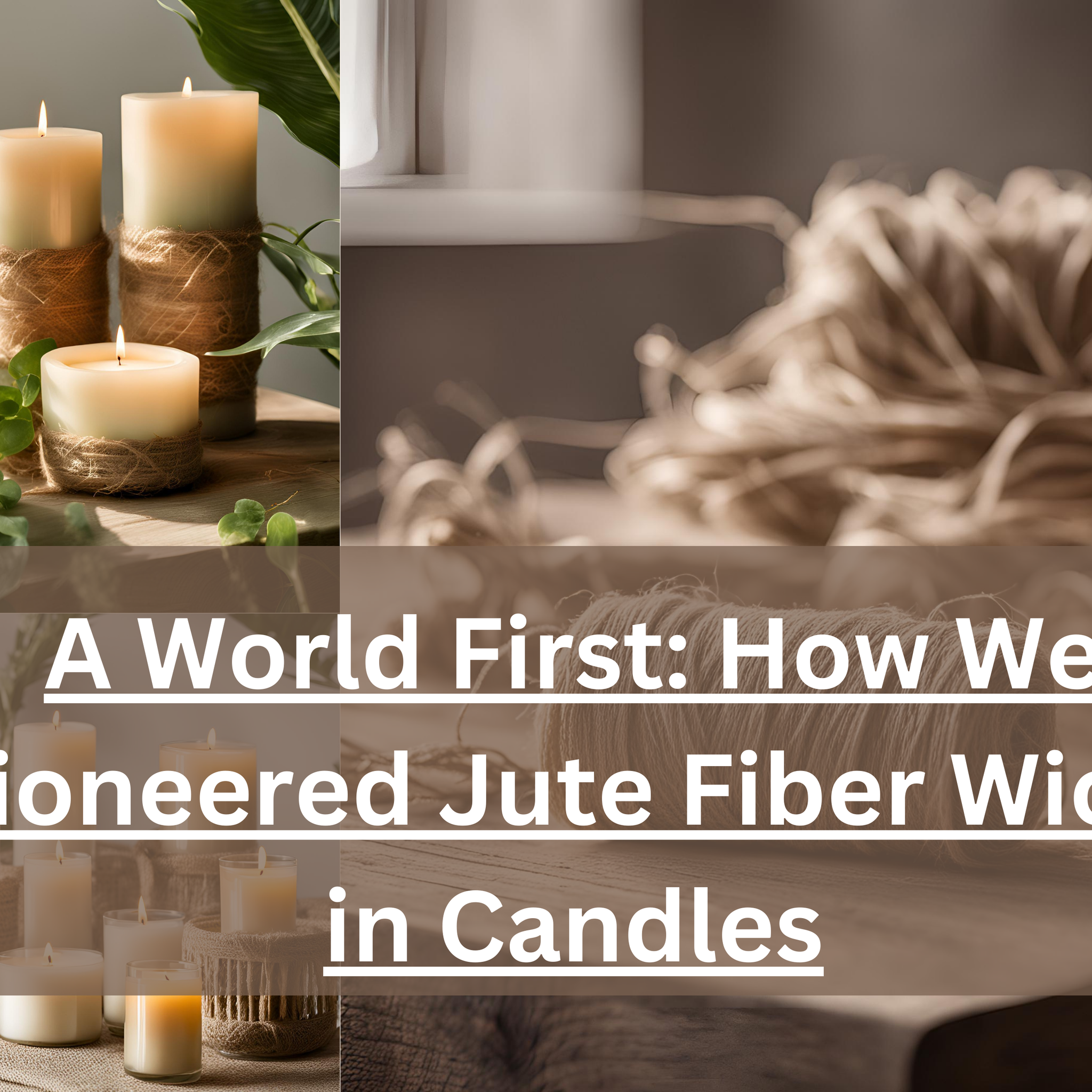 Explore the groundbreaking innovation of jute fiber wicks by Jade’s Essence. Discover how eco-friendly luxury is redefining the candle industry.