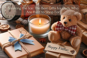 Eco-friendly soy wax candles with calming fragrances for Father's Day gifts.