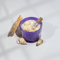 Eco friendly scented candle 3 wick, jute fiber wick