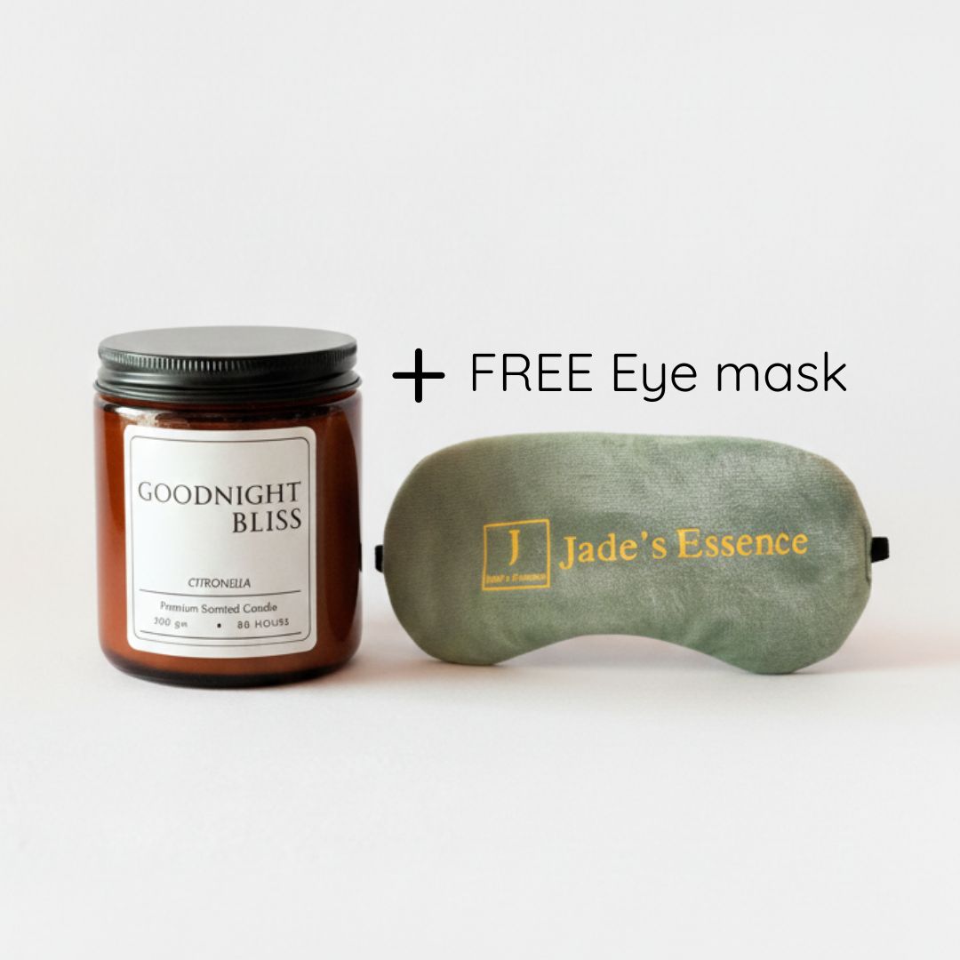 Citronella Candle Amber Jar (Include Free Eye mask) – Good Night Bliss