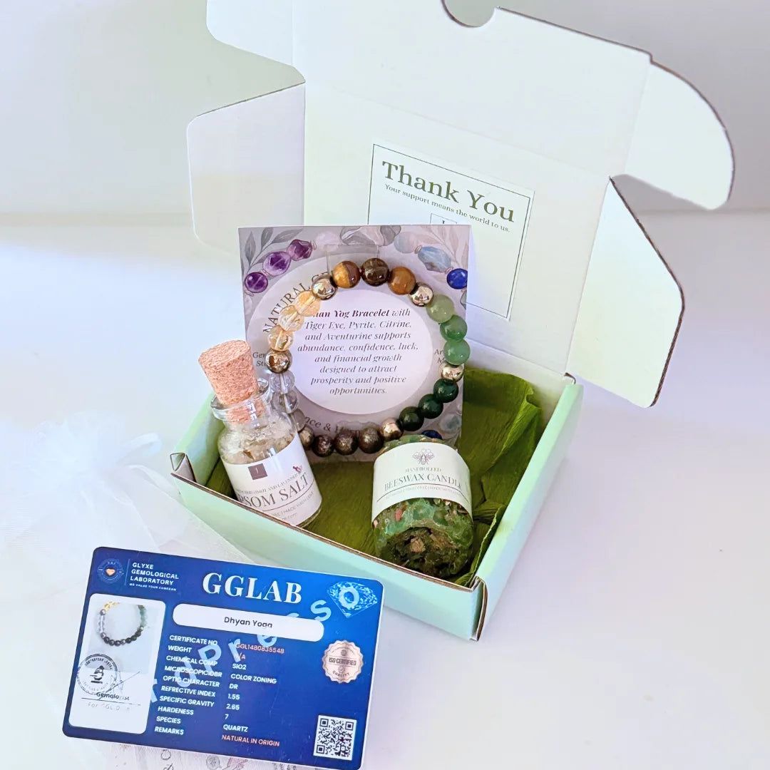Certified Dhan Yog Crystal Bracelet with Aura cleansing kit