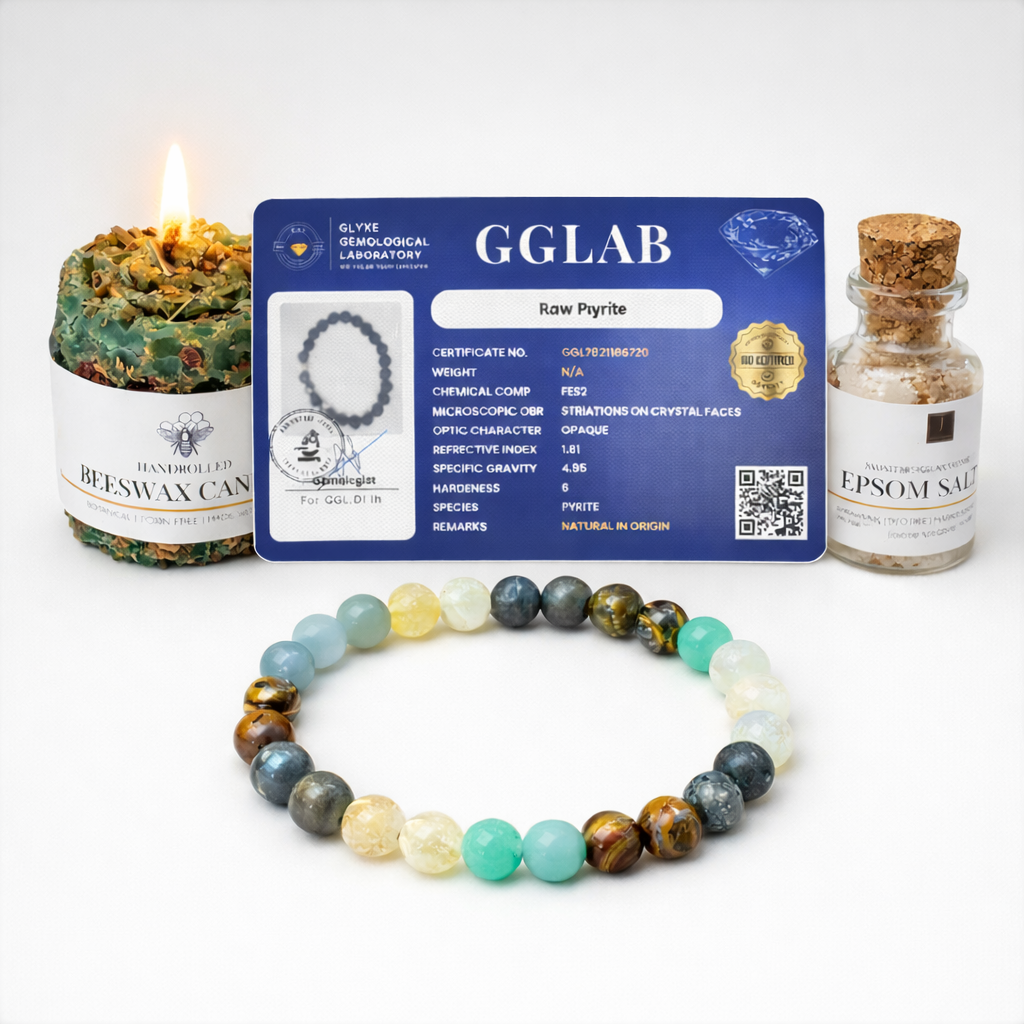 Certified Dhan Yog Crystal Bracelet with Aura cleansing kit