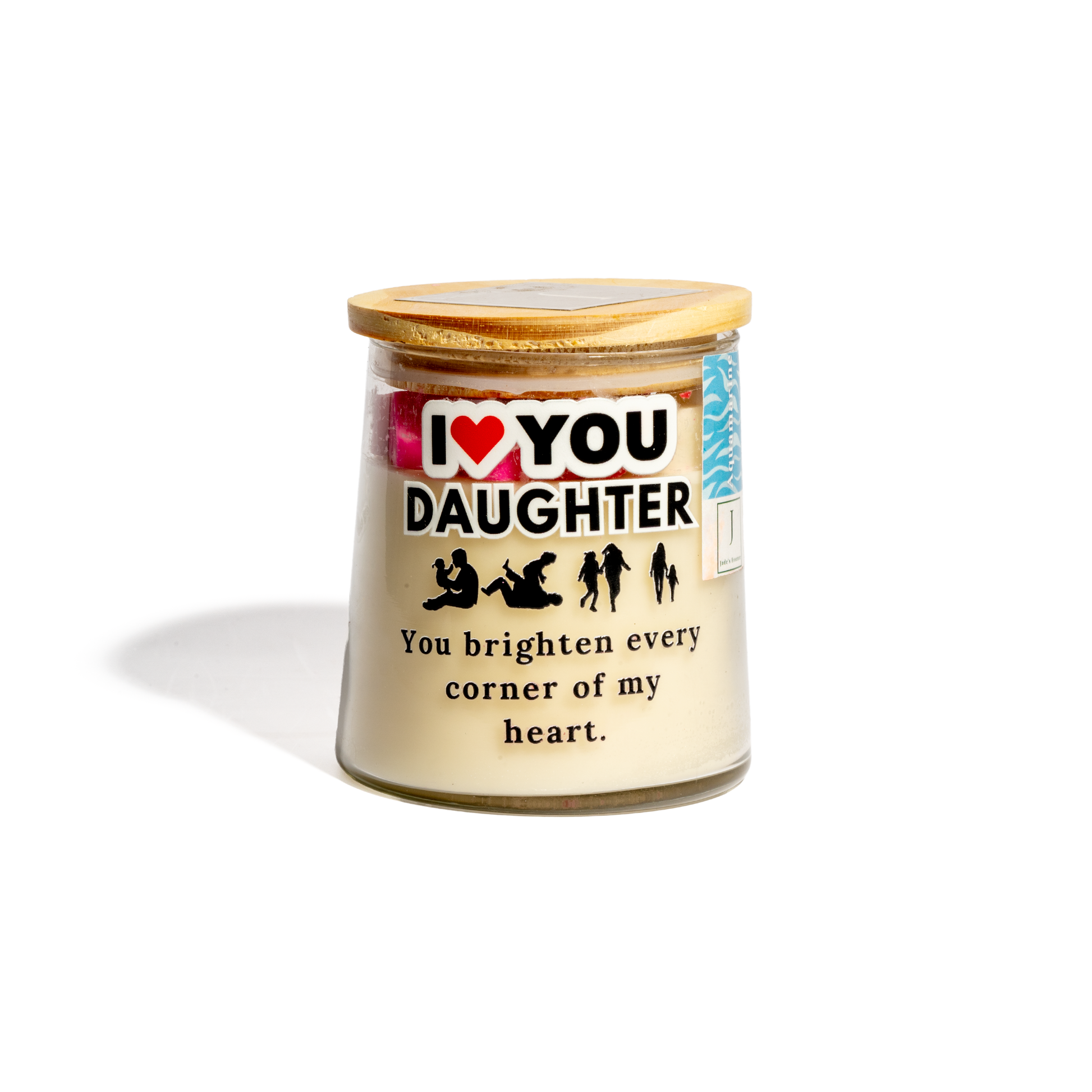 eco friendly scented candle with jute fiber wick 