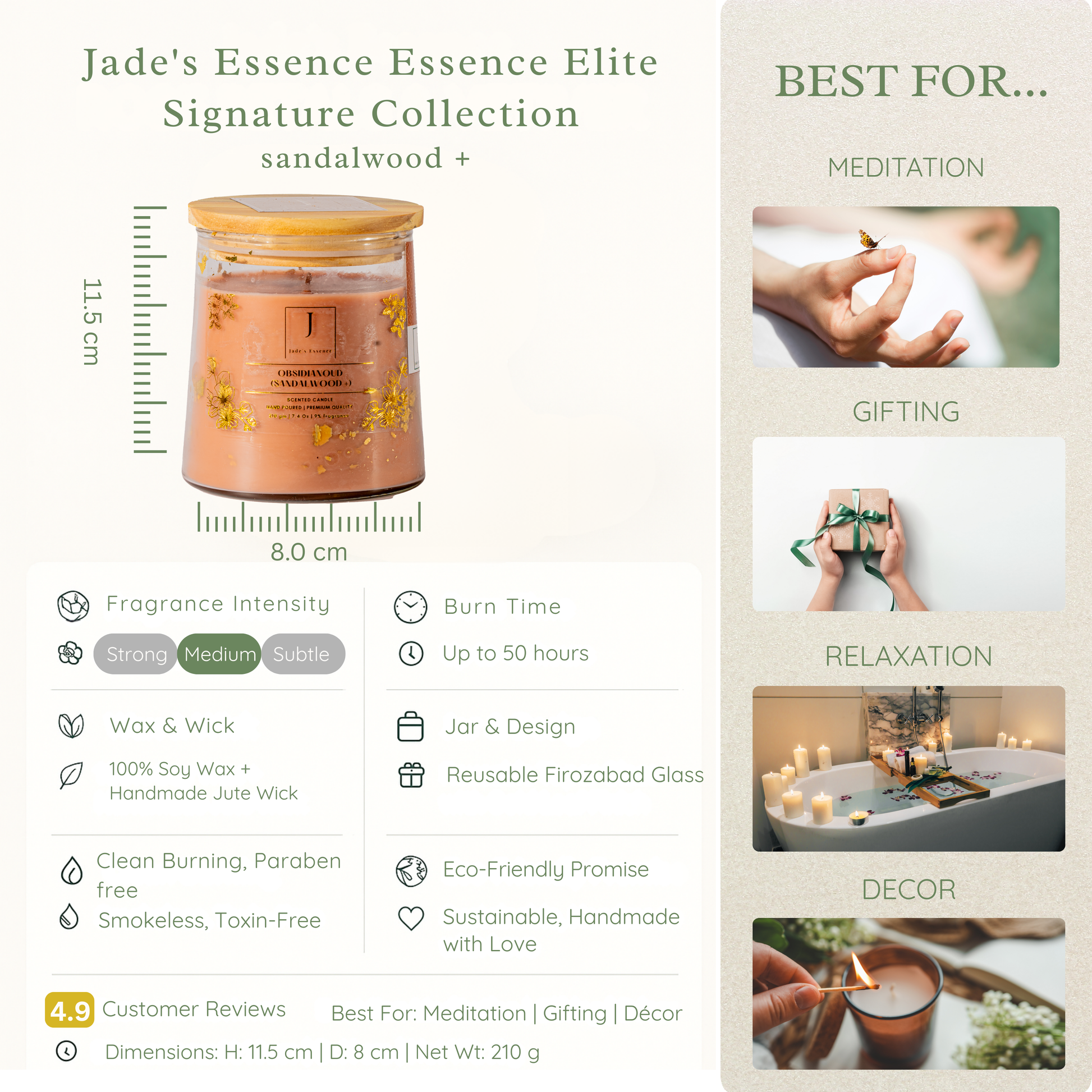 Eco friendly candle 