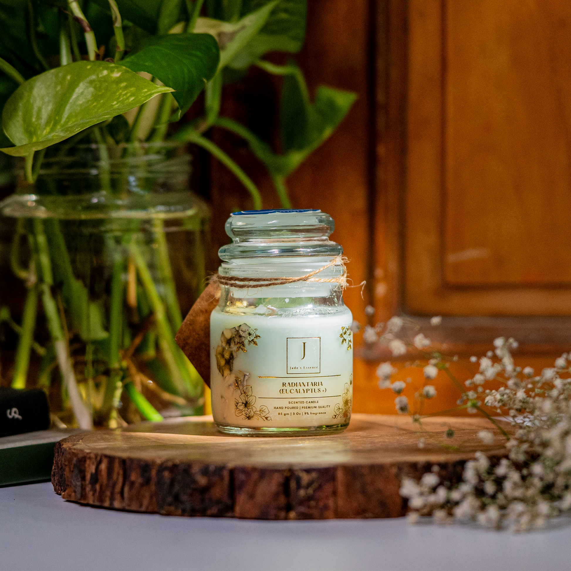 Eco friendly candle  candle jade's essence
