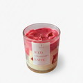 Iced latte strawberry candle
