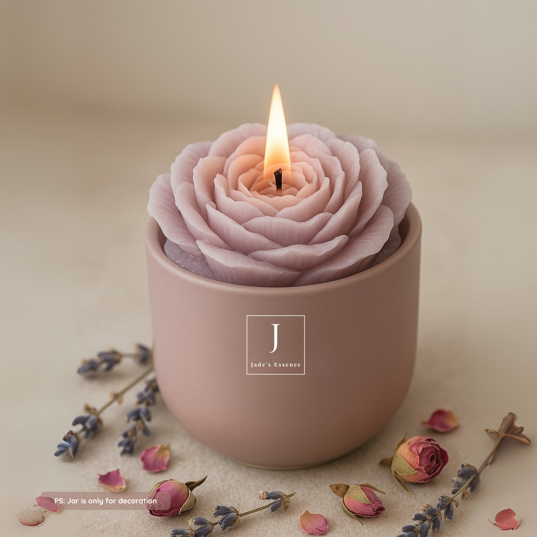 peony flower eco friendly scented candle blooming garden soy wax