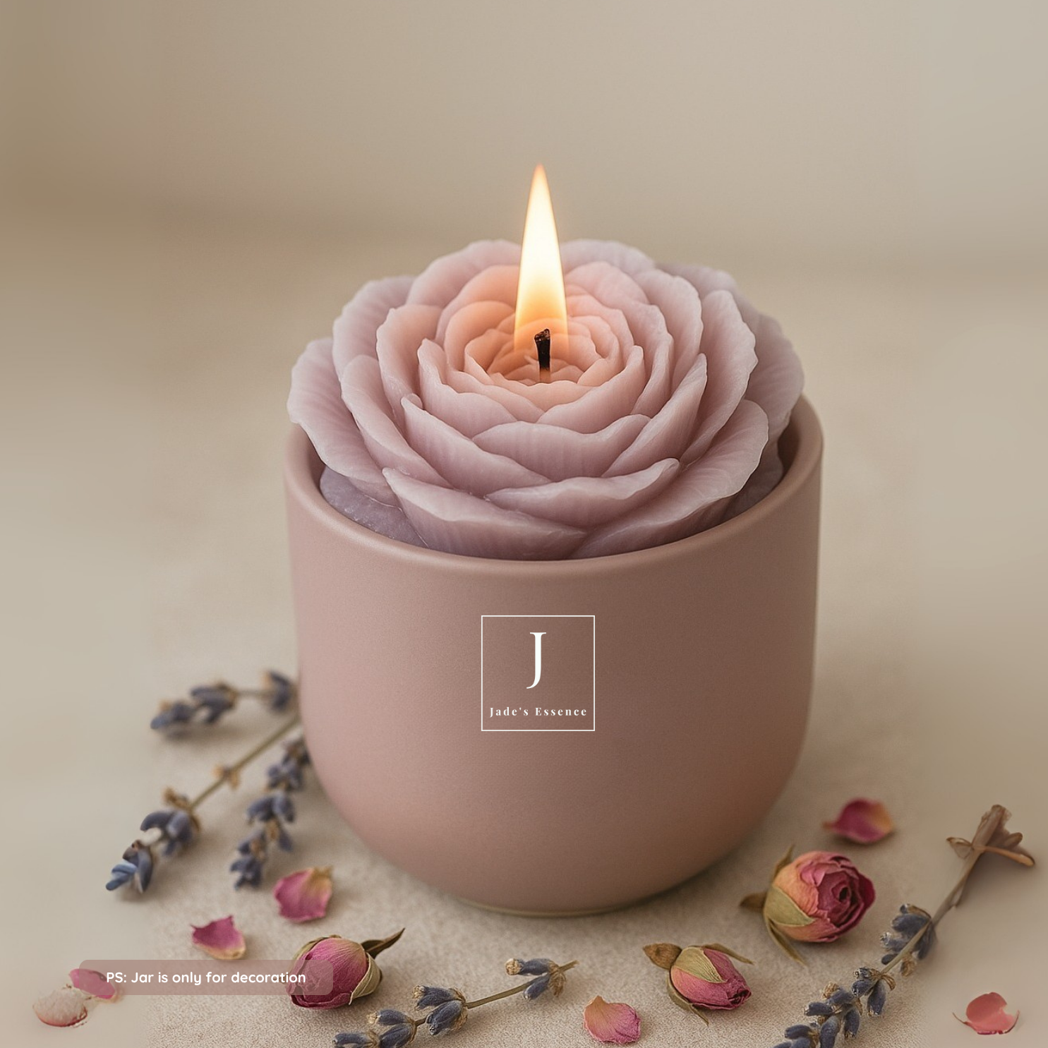 peony flower eco friendly scented candle blooming garden soy wax