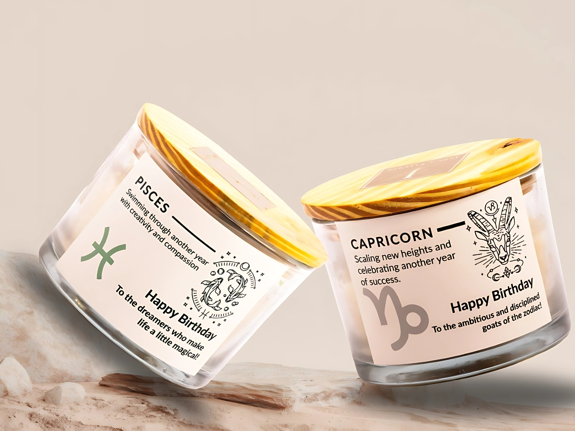 Jades essence zodiac scented candles