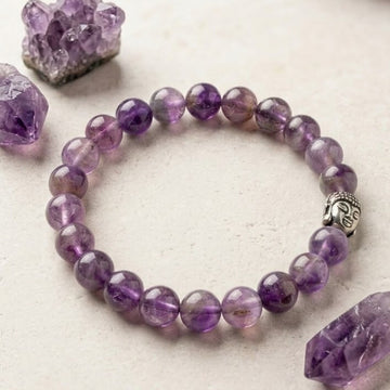 Certified Amethyst Bracelet for Serenity (Stress, Anxiety Relief)