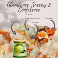 manifestation candle crystal infused scented candles 