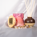 manifestation candle crystal infused scented candles 