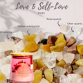 manifestation candle crystal infused scented candles 