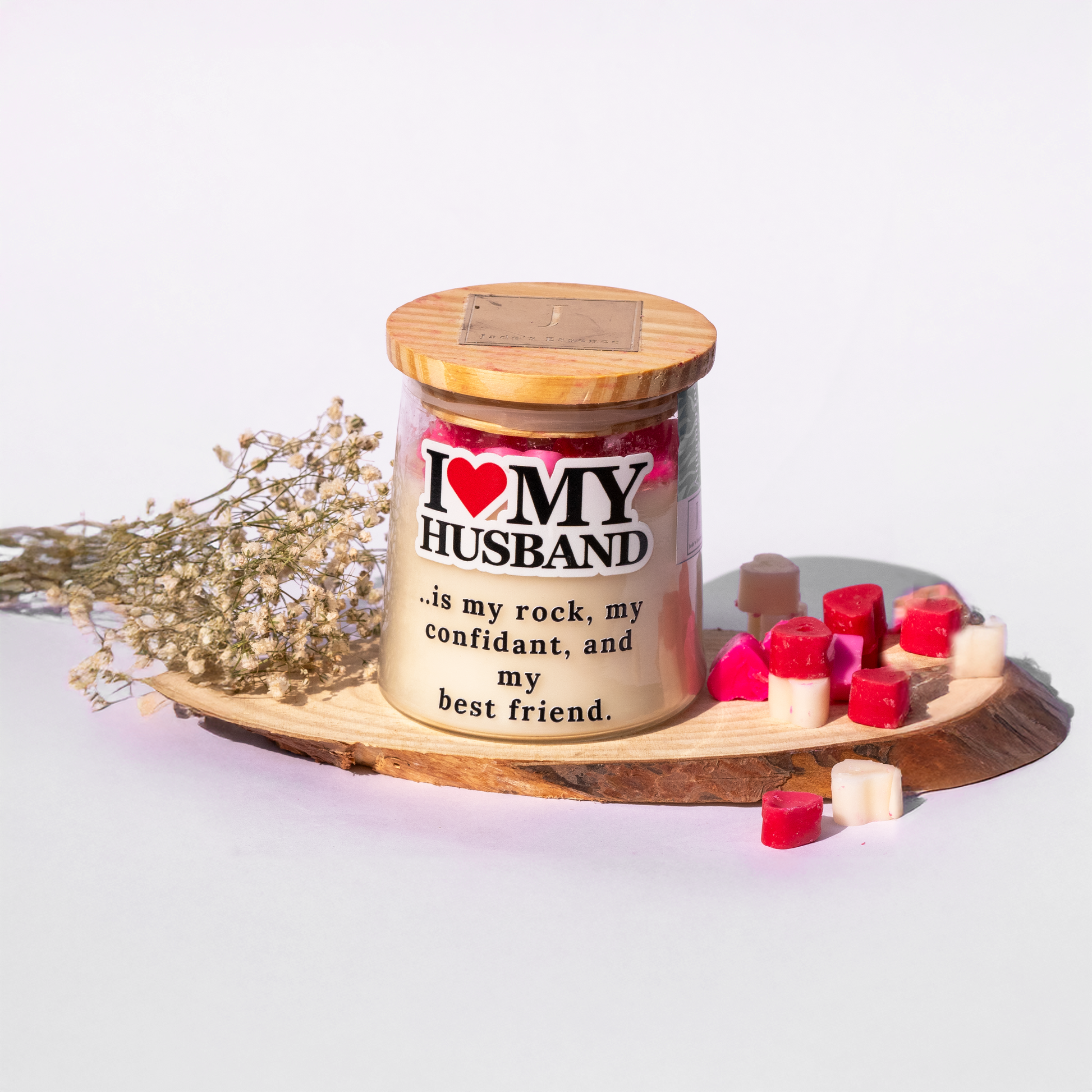 soy wax scented candle with jute fiber wick 