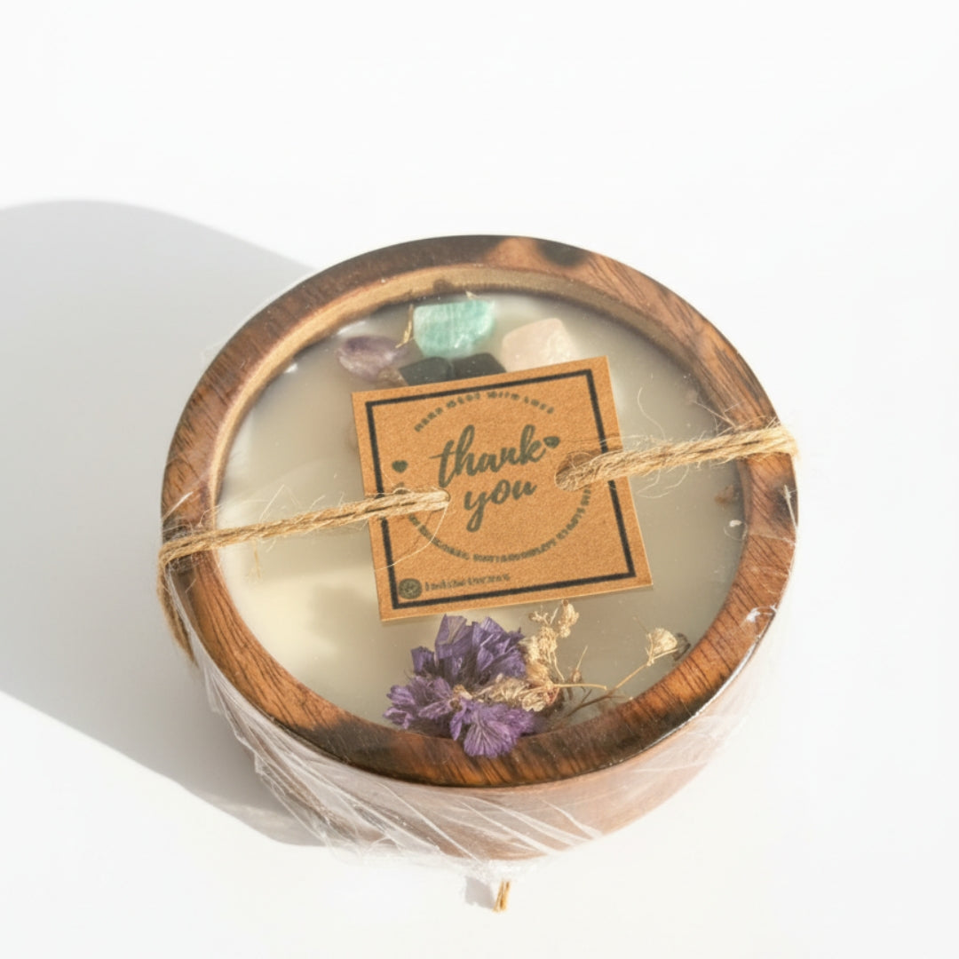 eco friendly candle wooden