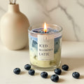 iced latte blueberry candle 