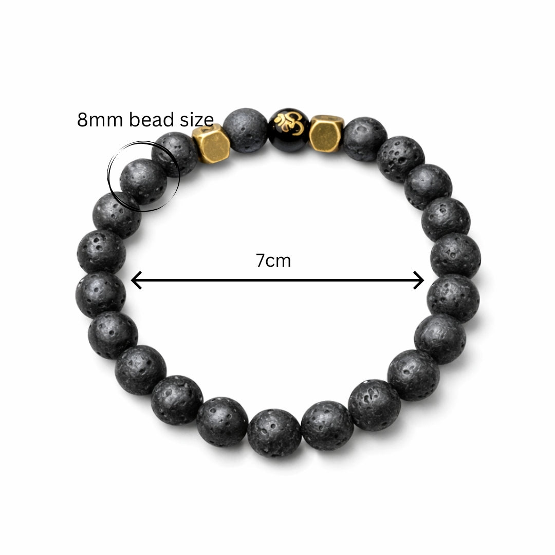 Certified Lava Bracelet for Anger Management