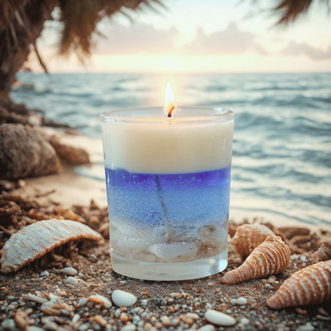 ocean theme candle 