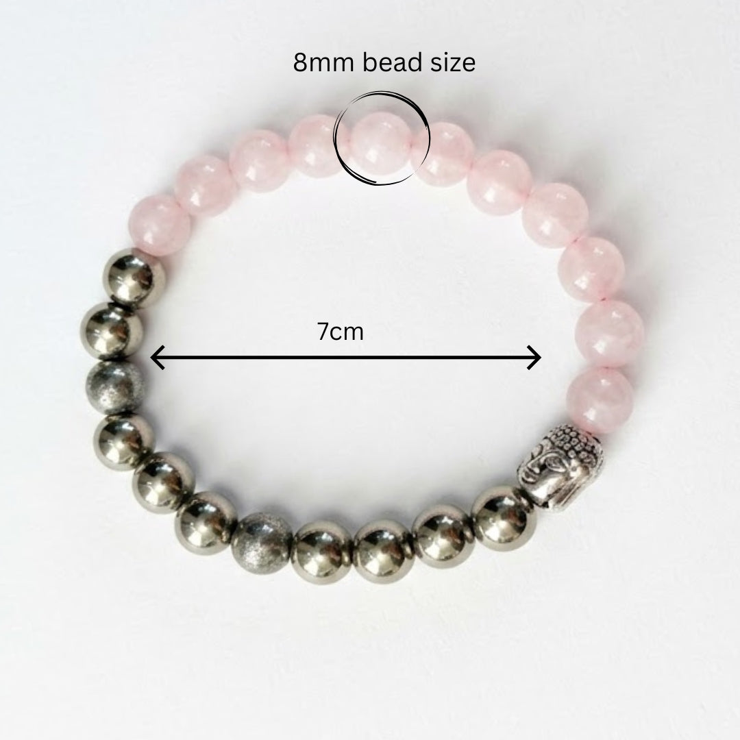 Certified Rose Quartz Bracelet