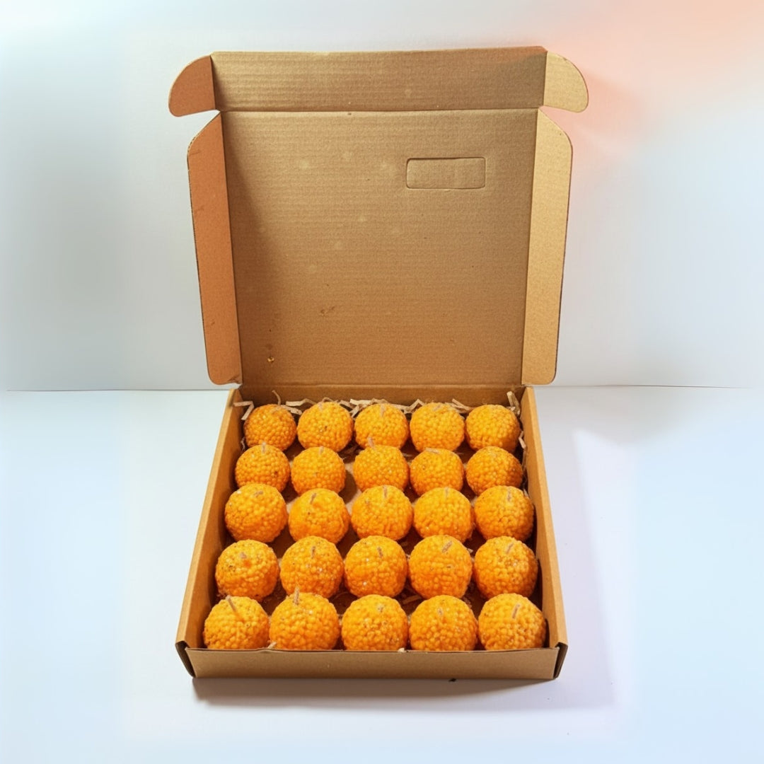 Box of laddu candles