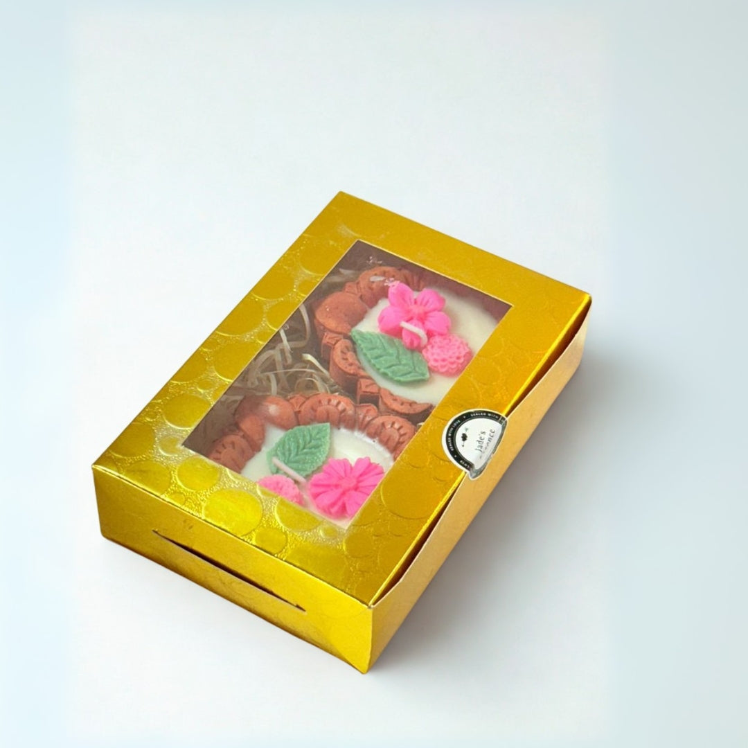 Terra cotta Diwali candle