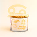  cancer zodiac Candle with zodiac sign and birthday message on a light background
